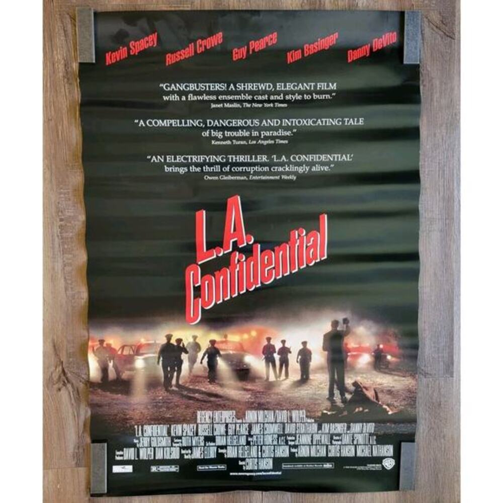 L.A. CONFIDENTIAL (1997) ORIGINAL MOVIE POSTER 27X40 Russel Crowe‎ Danny Devito